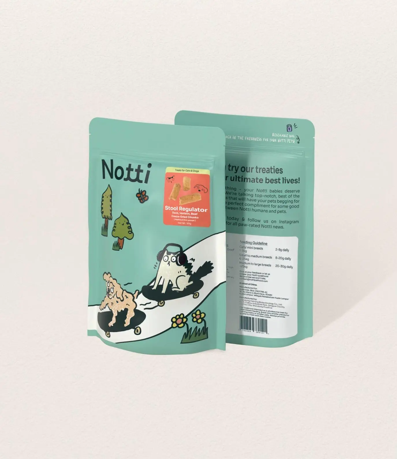 Stool Regulator Duck, Venison, Beef Freeze-Dried Chunks